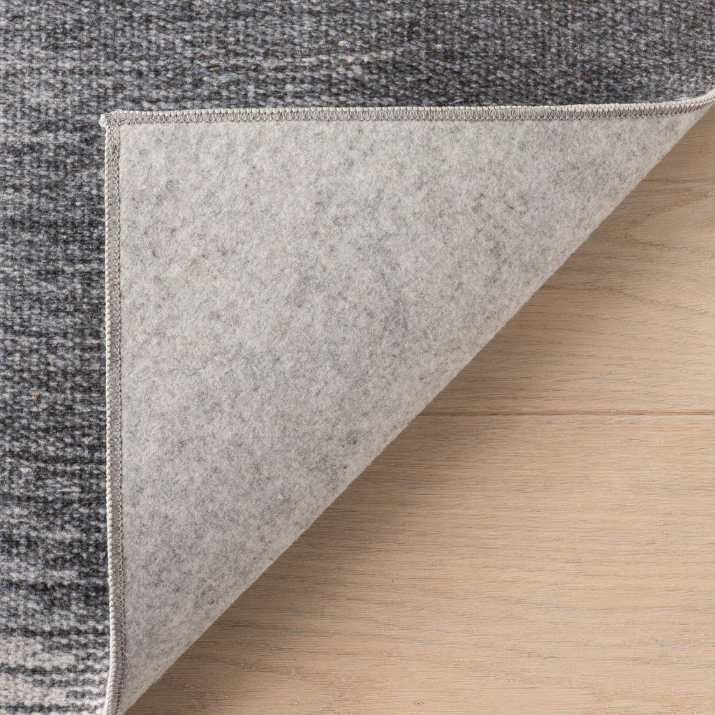 Ronan Ikat Machine Washable Rug | Charcoal