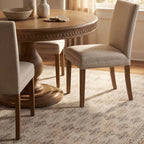 Zayna Traditional Bordered Washable Rug | Ivory