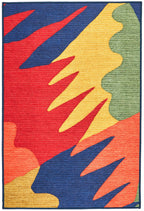 Graphic Machine Washable Rug | Multi