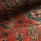 Madel Medallion Washable Rug | Red
