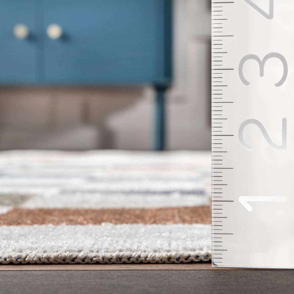 Carina Colorful Checkered Washable Rug | Multicolor