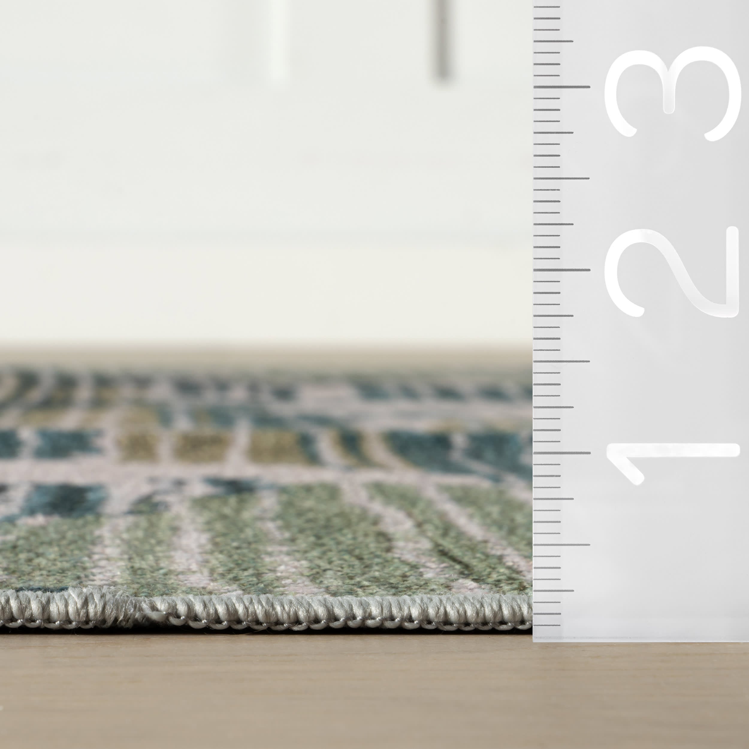 Ladycross Machine Washable Rug | Green