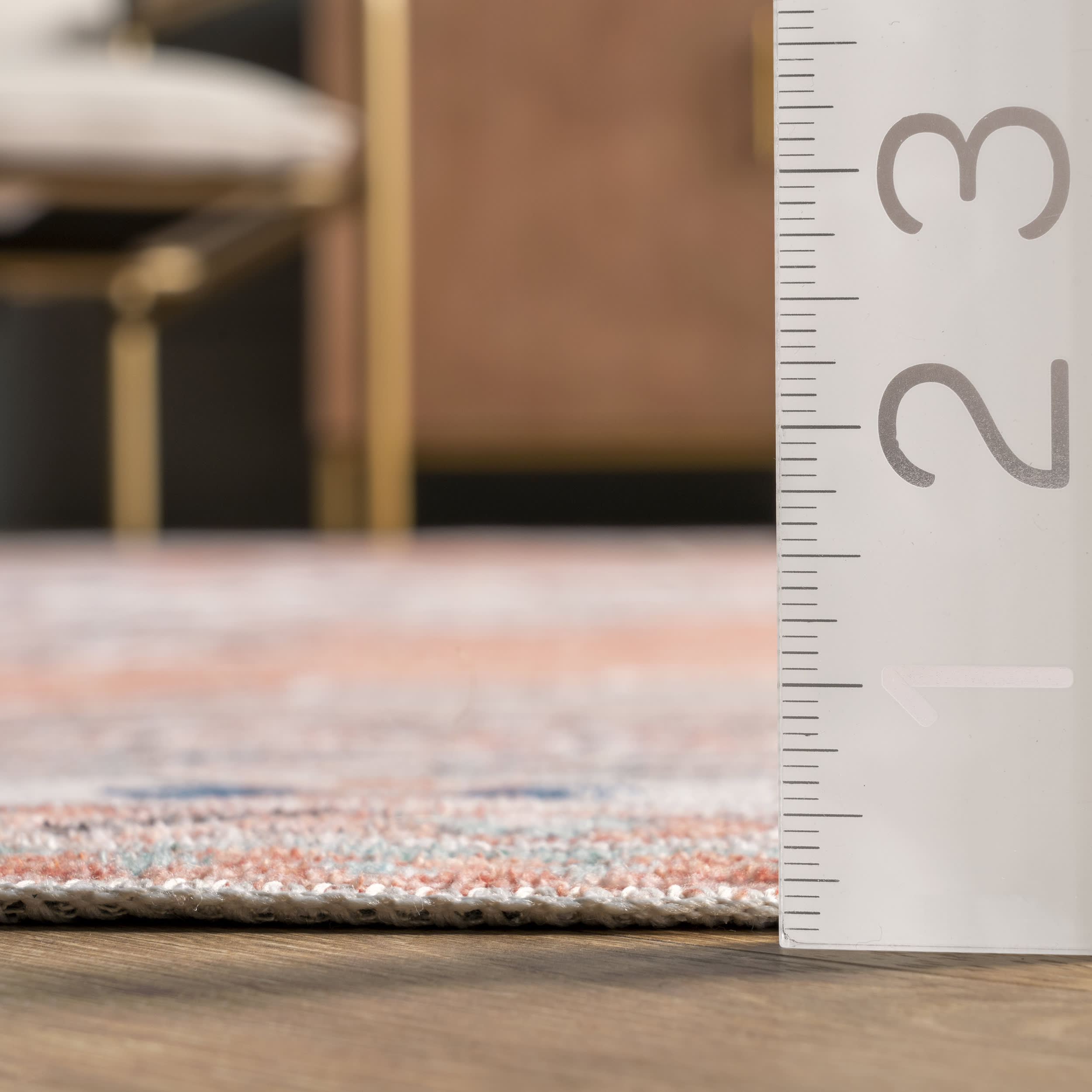 Stellar Medallion Washable Rug | Rust