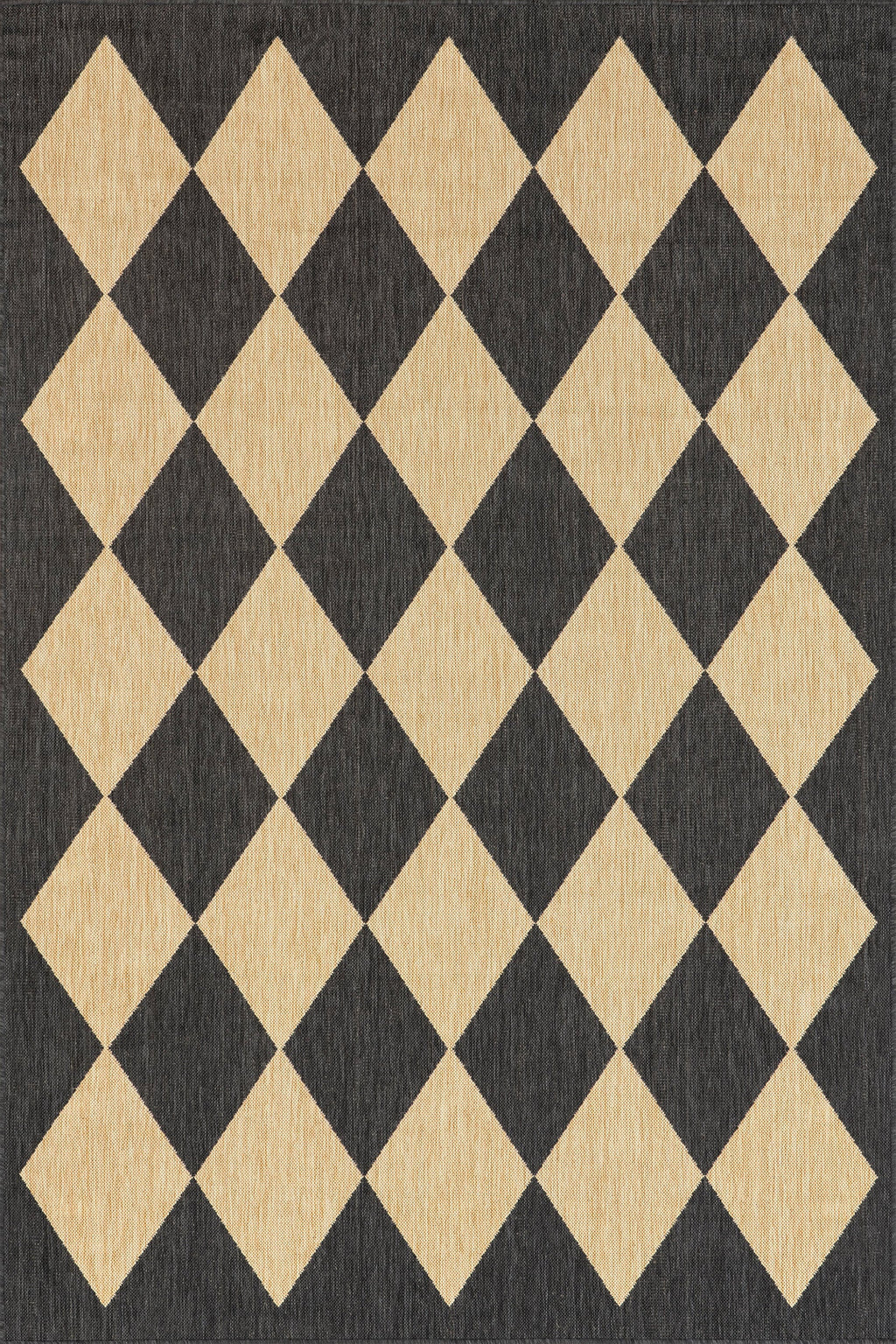 Adelaide Harlequin Indoor/Outdoor Rug | Dark Grey