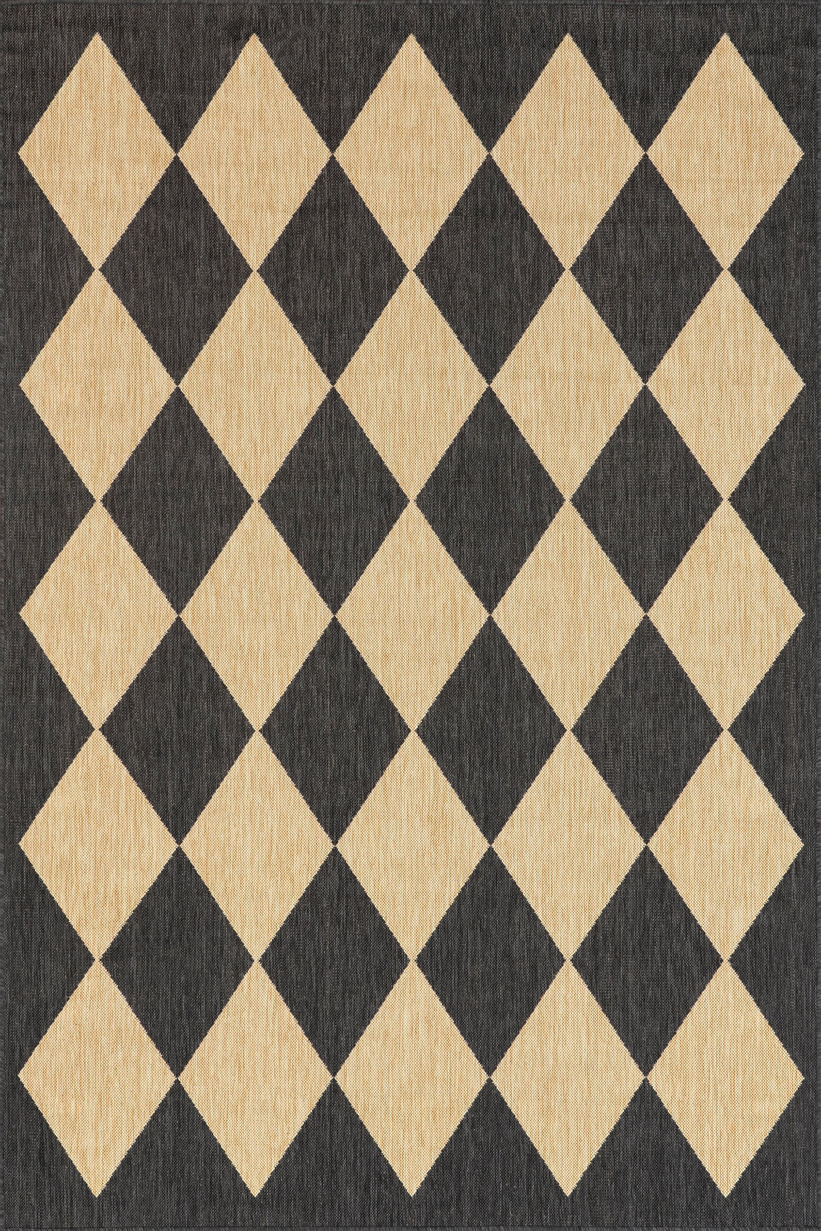 Adelaide Harlequin Indoor/Outdoor Rug | Dark Grey