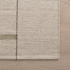 Shiloh Bohemian Striped Wool Rug | Beige