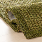 Thale Textured Handmade Jute Rug | Moss