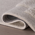 Sorvelle Modern Solid Wool Rug | Ivory