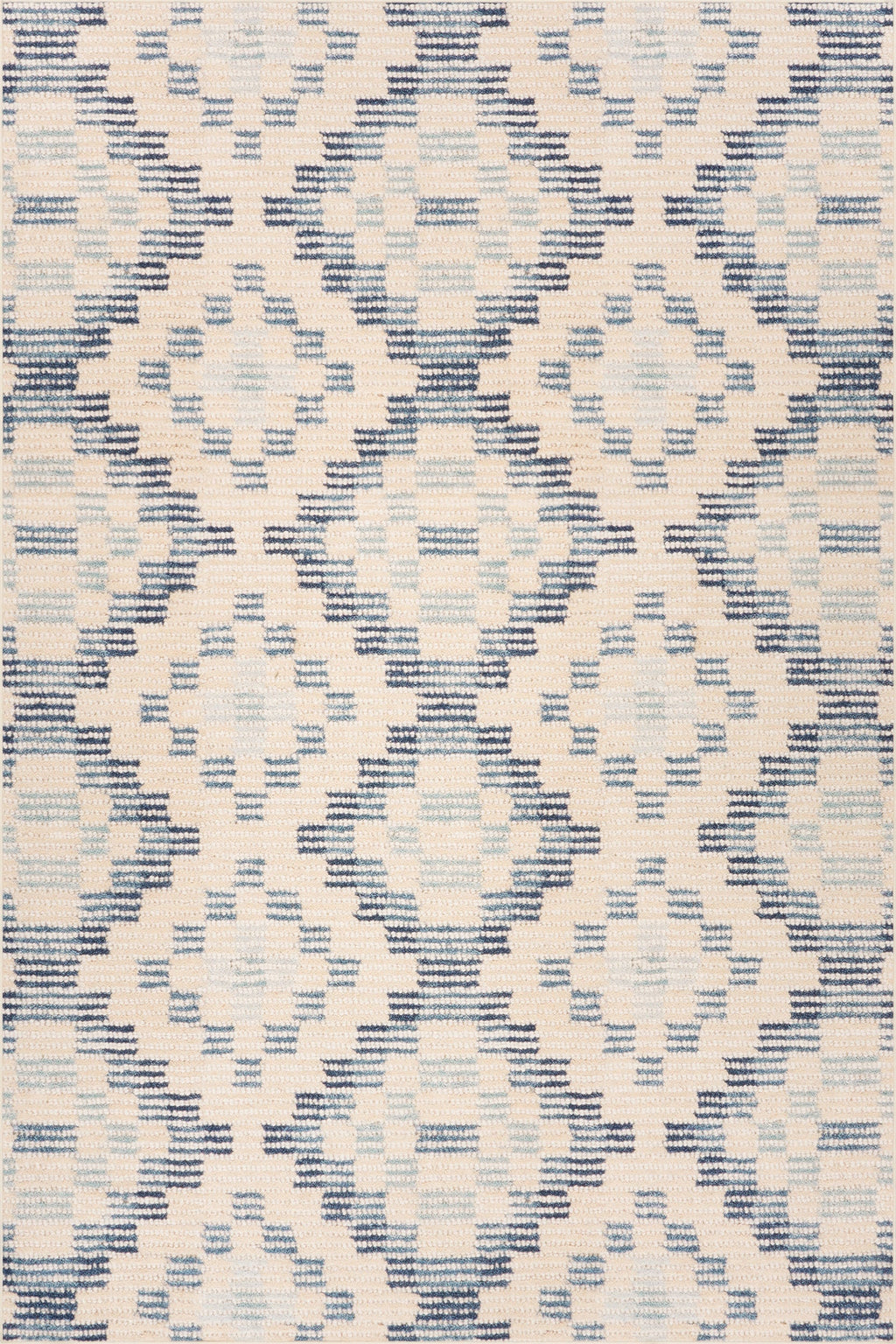 Orzalla Southwestern Diamond Washable Rug | Blue
