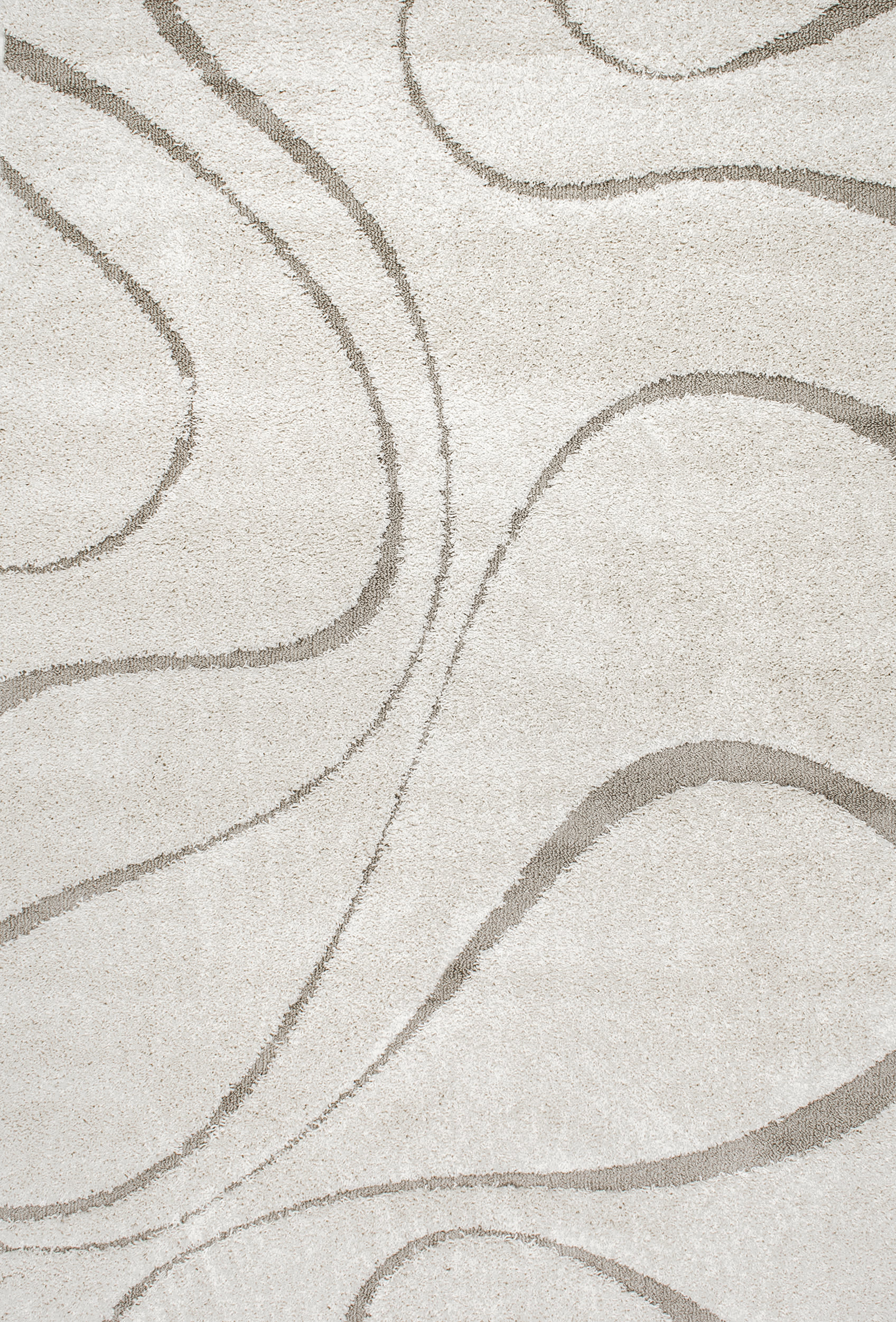 Shaggy Curves Rug | Cream Main image