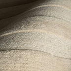 Hazel Bohemian Striped Wool Rug | Ivory