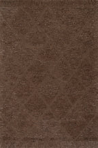 Afra Trellis Bohemian Hand Tufted Wool Rug | Brown