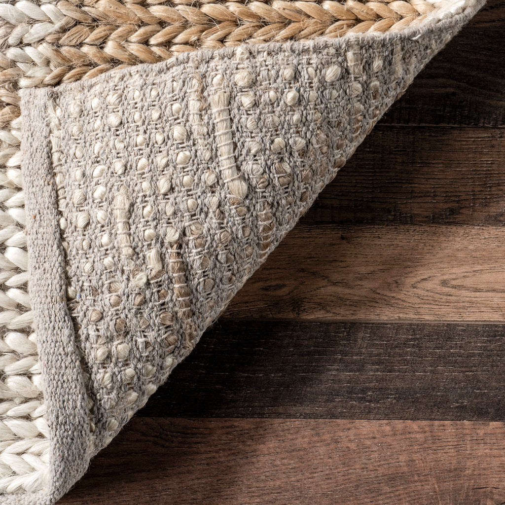 Deja Diamond Jute Trellis Rug | Natural