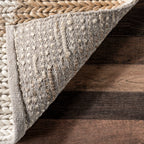Deja Diamond Jute Trellis Rug | Natural