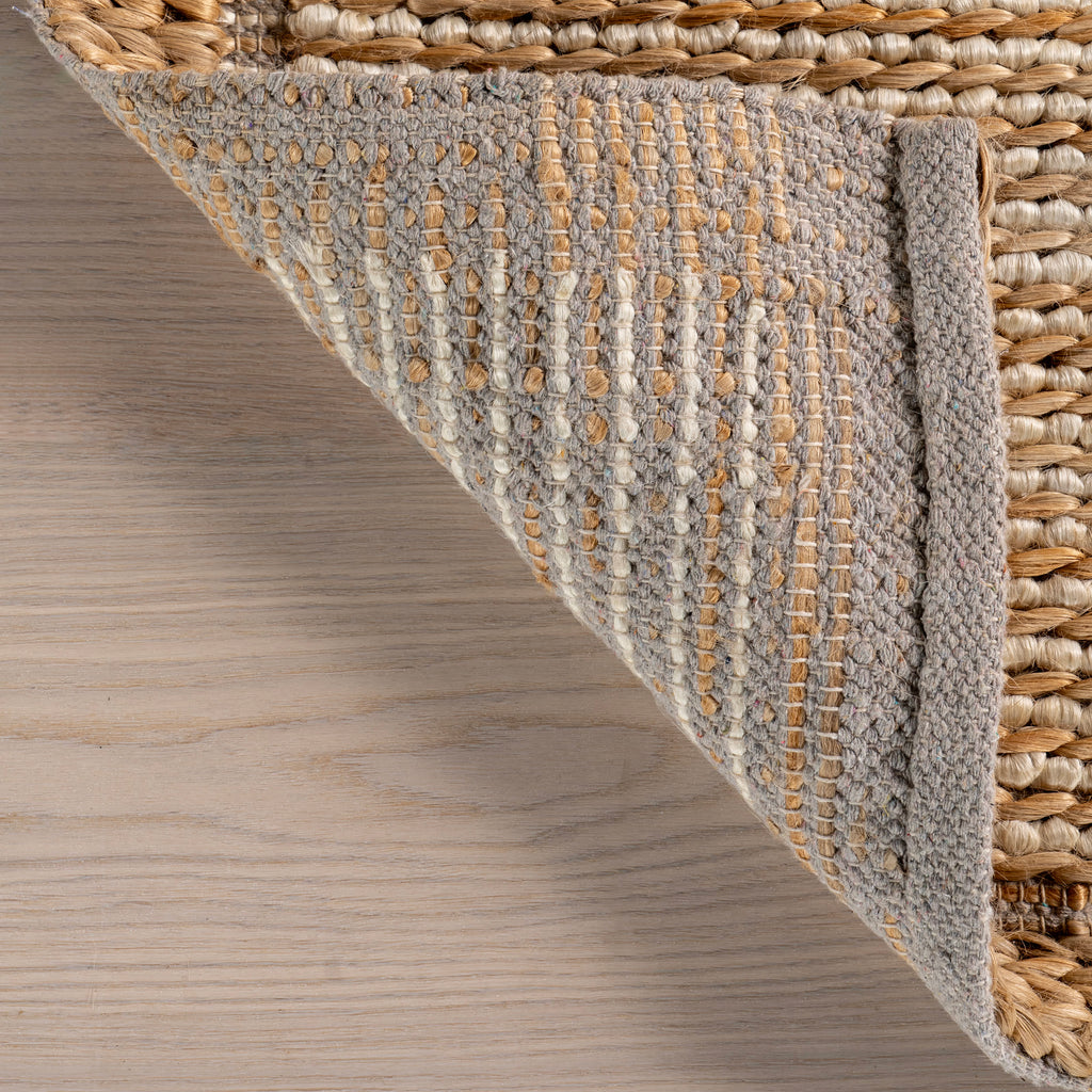 Ilse Bordered Hand Braided Jute Rug | Ivory