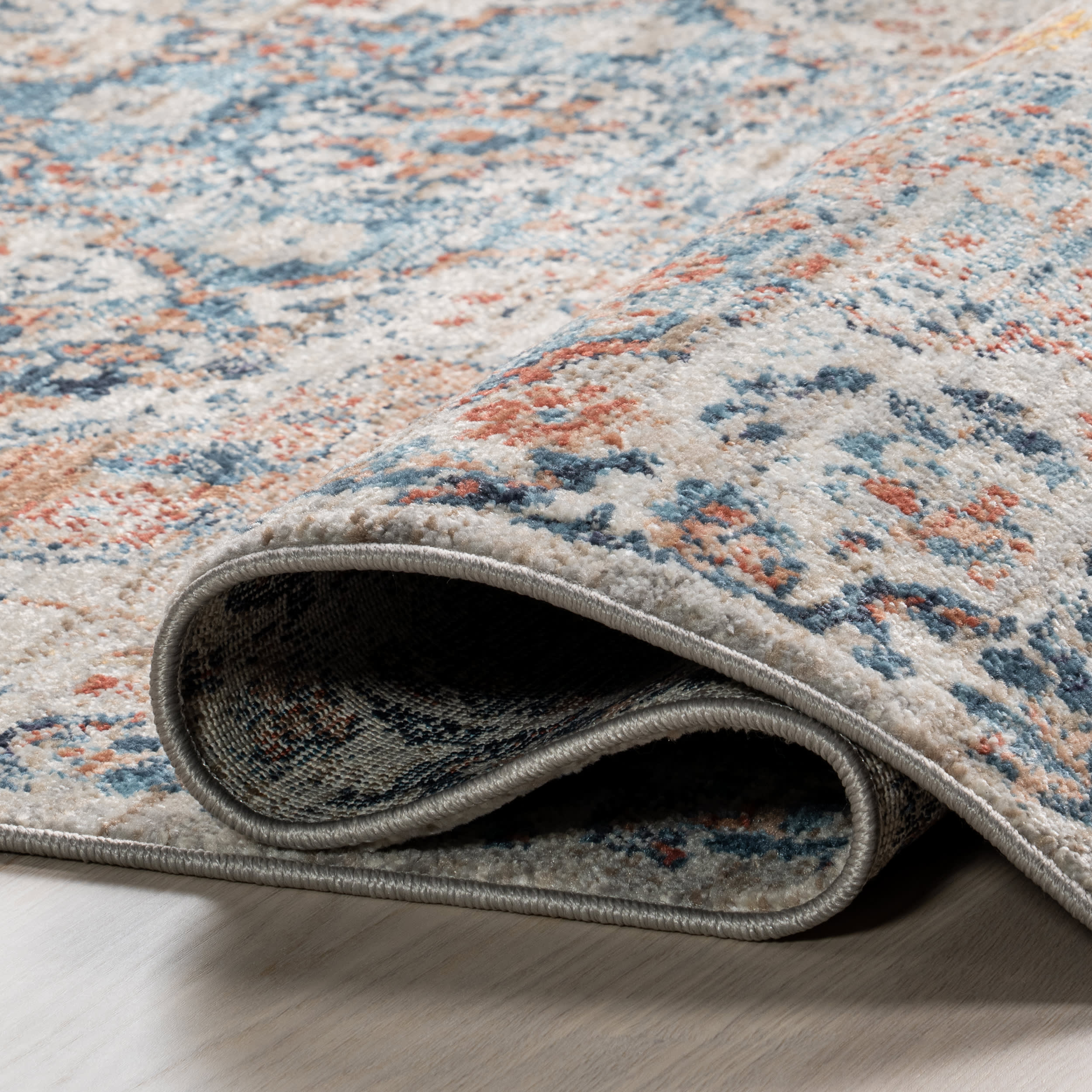 Dallas Vintage Medallion Rug | Rust