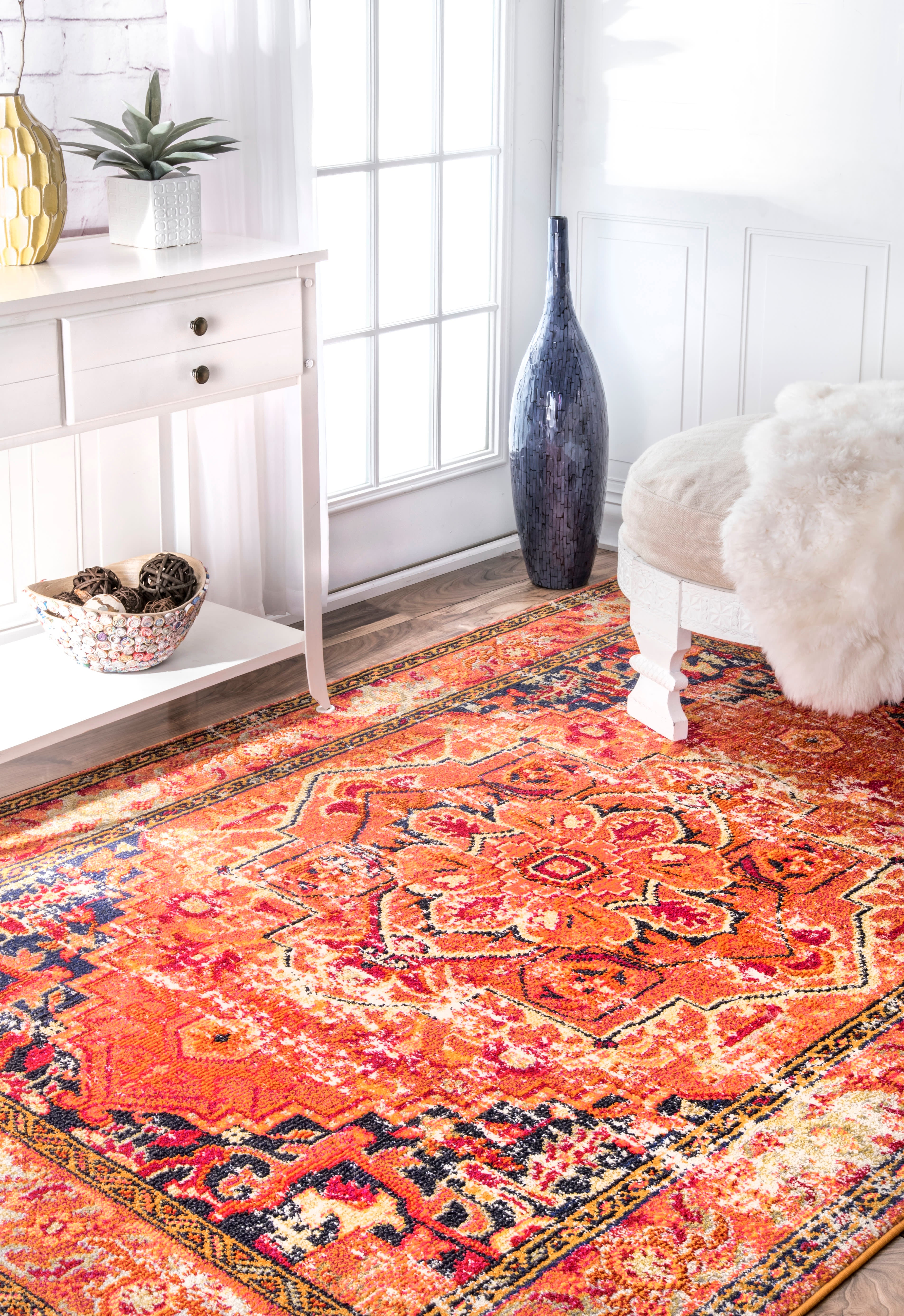 Center Medallion Rug | Orange Secondary image
