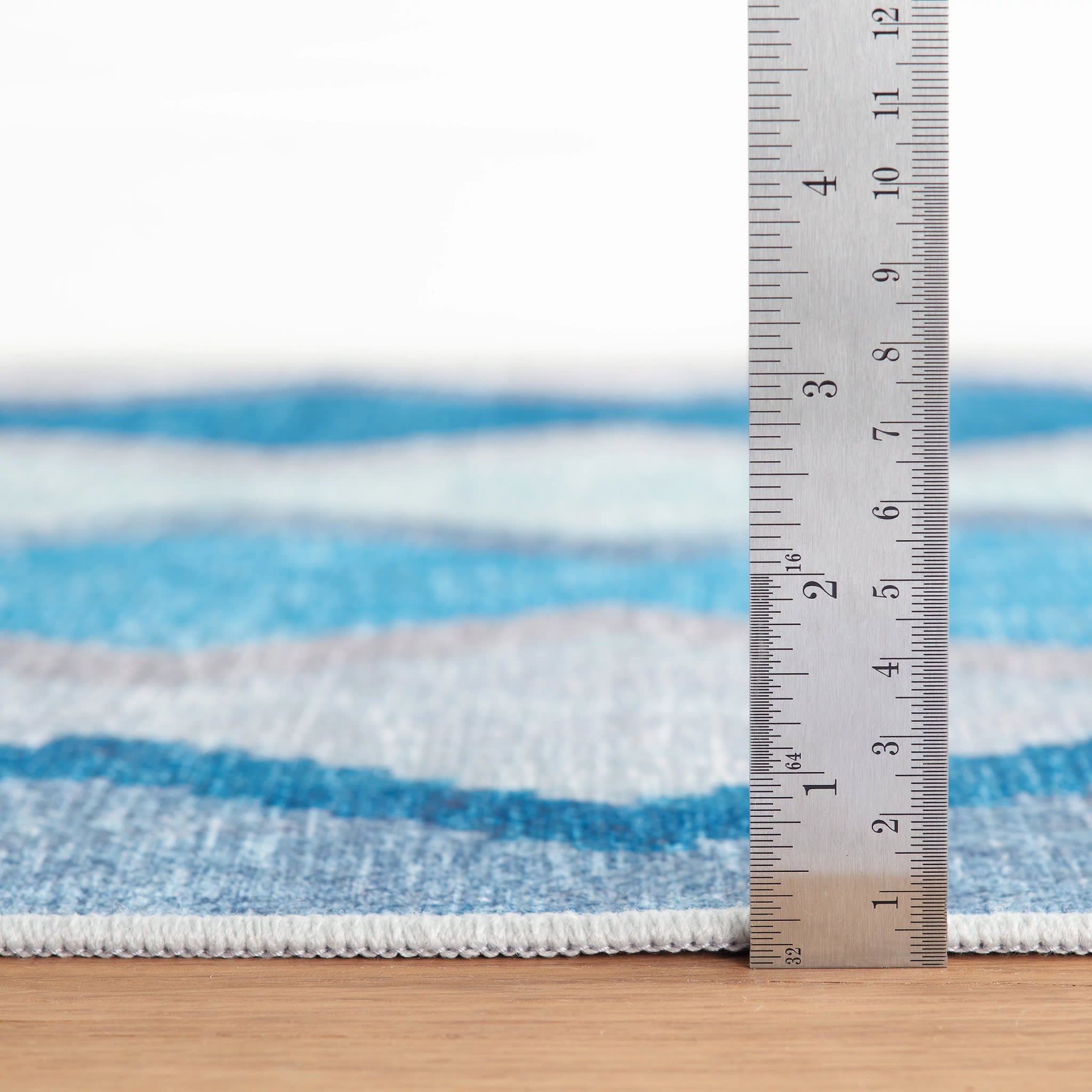 Safety Net Machine Washable Rug | Blue