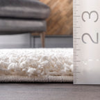 Soft Solid Shag Rug | White