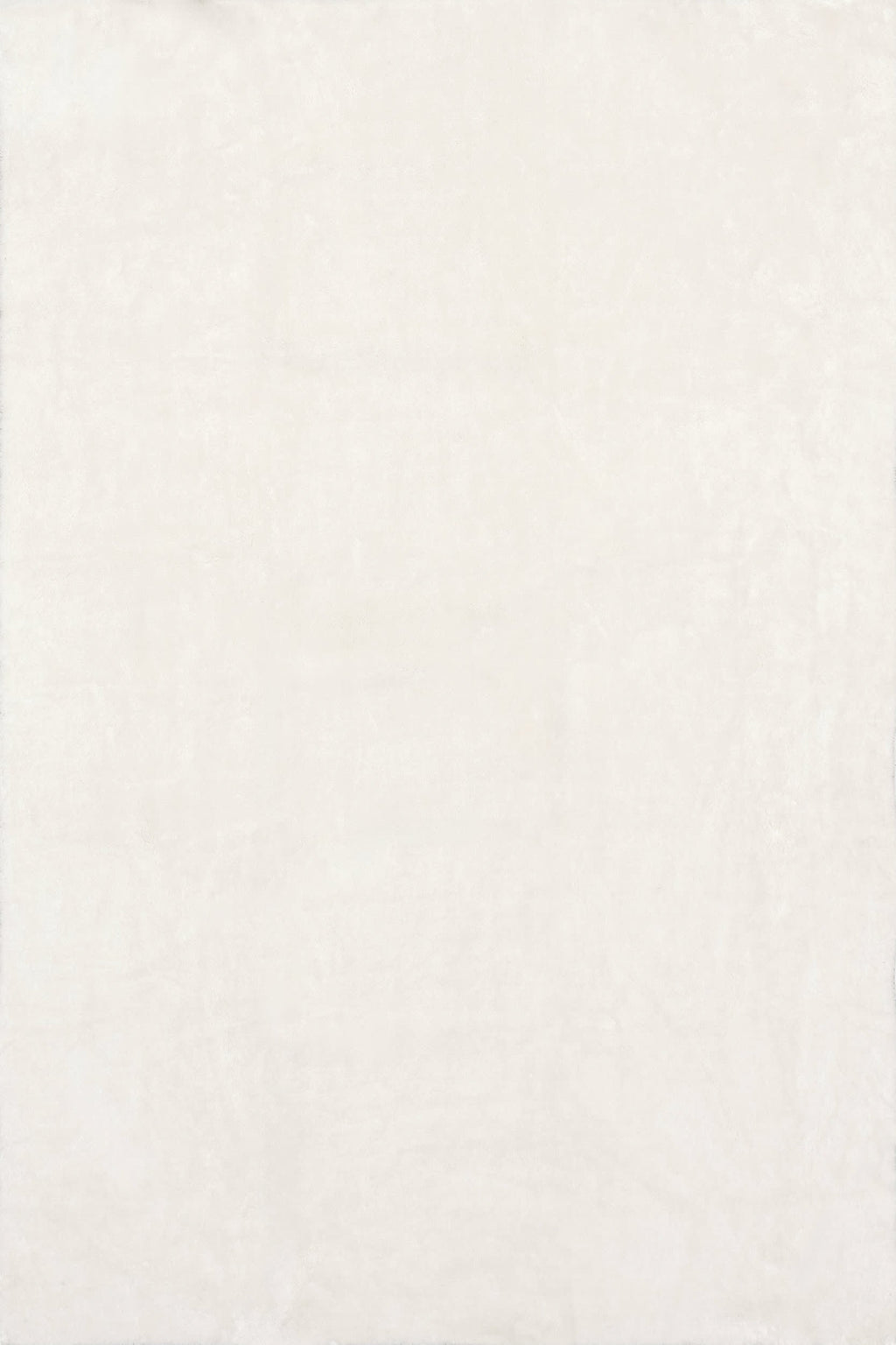 Washable Solid Shag Rug | Off White