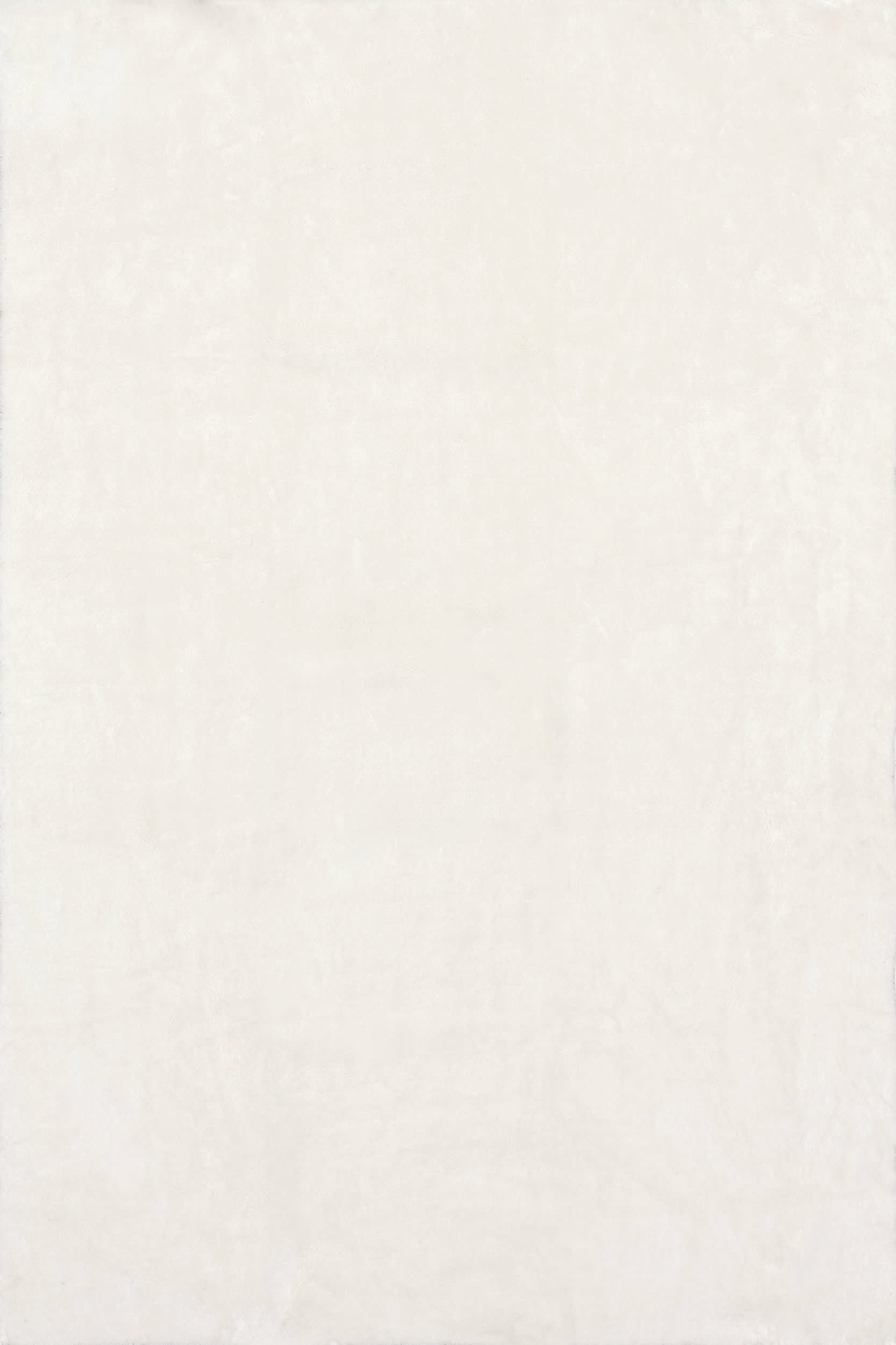 Washable Solid Shag Rug | Off White Main image