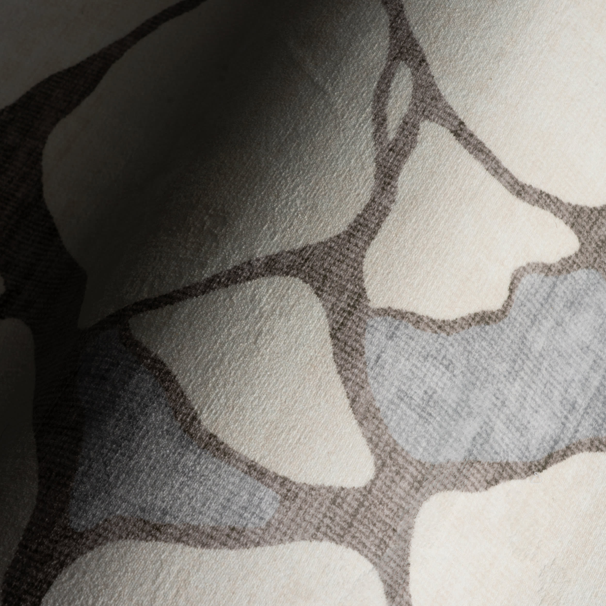 Lenis Abstract Washable Rug | Ivory