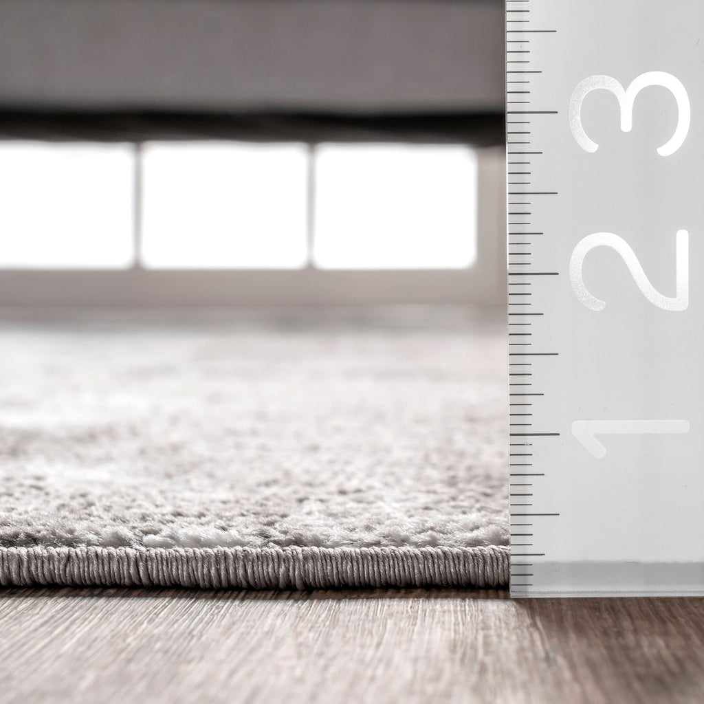 Whitney Vintage Abstract Rug | Light Grey