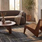 Noryn Abstract Washable Rug | Grey