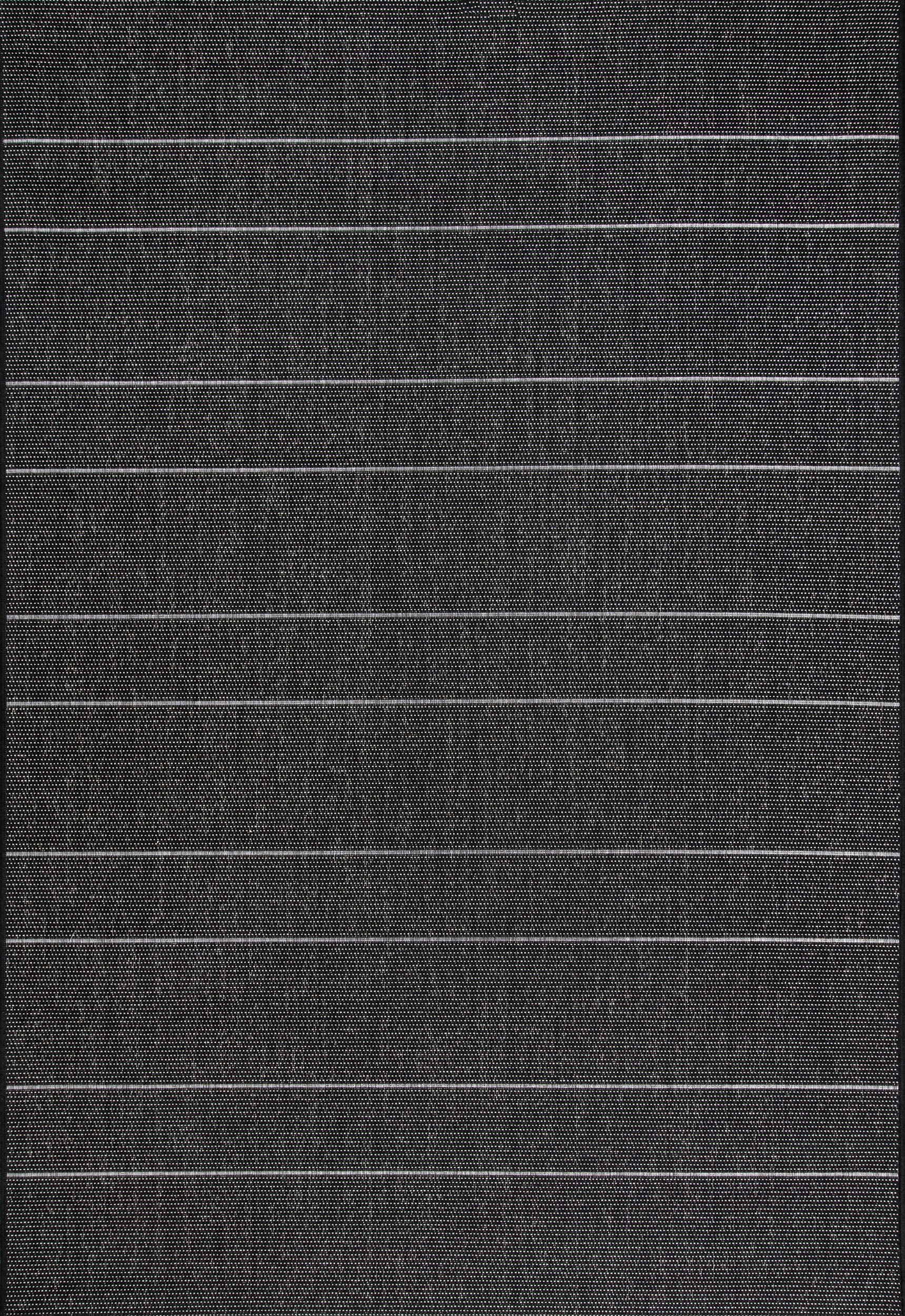 Venetian Pinstripes Indoor/Outdoor Rug | Black Main image
