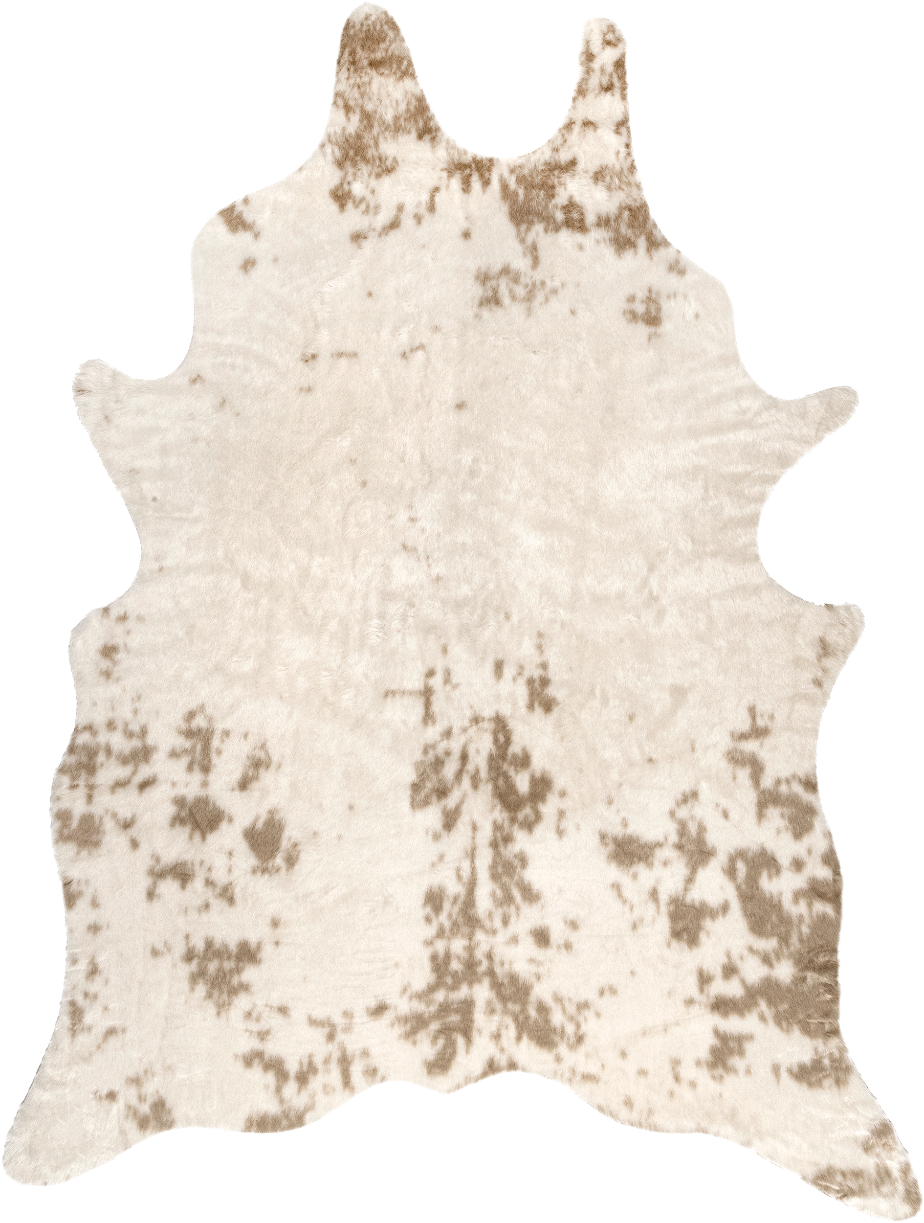 Zahara Faux Cowhide Washable Rug | Off White Main image