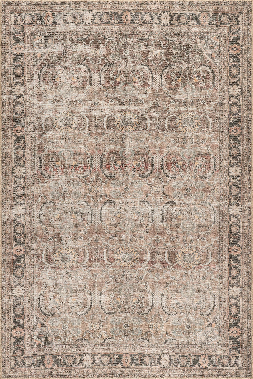 Red Bank Antiqued Jute-Blend Rug | Light Brown