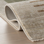 Anette Block Striped Rug | Green