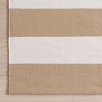 Banks Stripe Handwoven Indoor/Outdoor Rug | Khaki