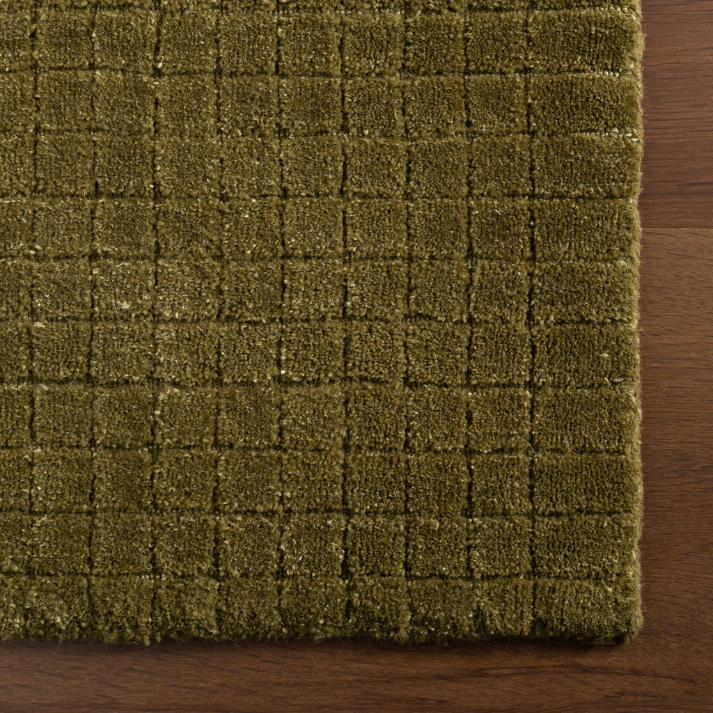 Cinnara Moroccan Striped Rug | Green