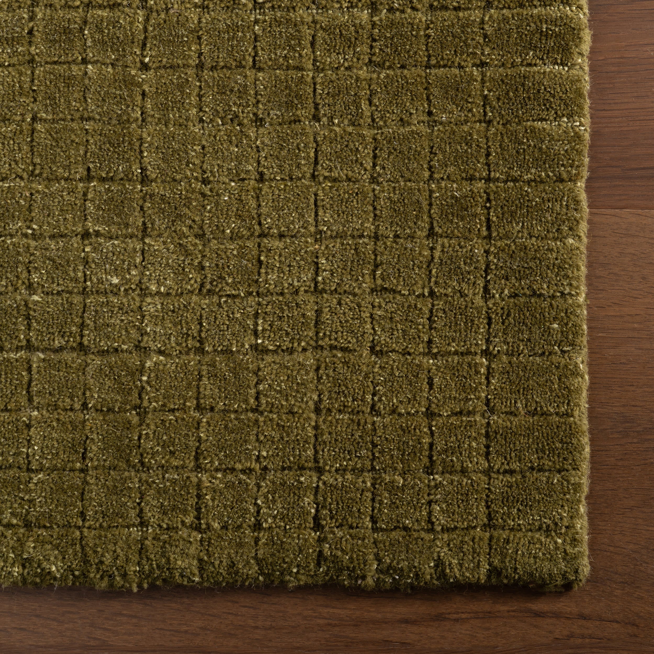 Cinnara Moroccan Striped Rug | Green