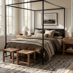 JuJu Tasseled Wool Rug | Grey