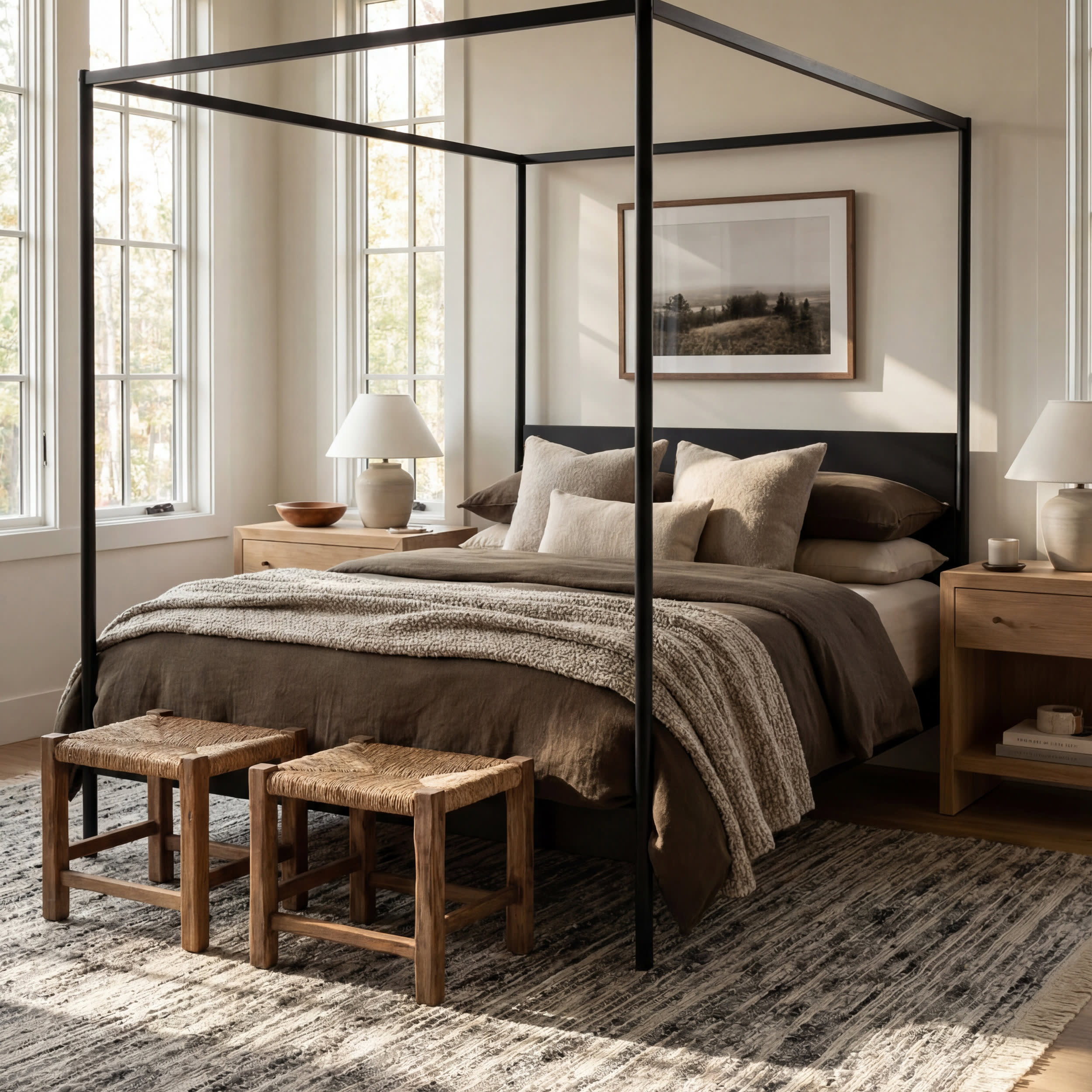 JuJu Tasseled Wool Rug | Grey