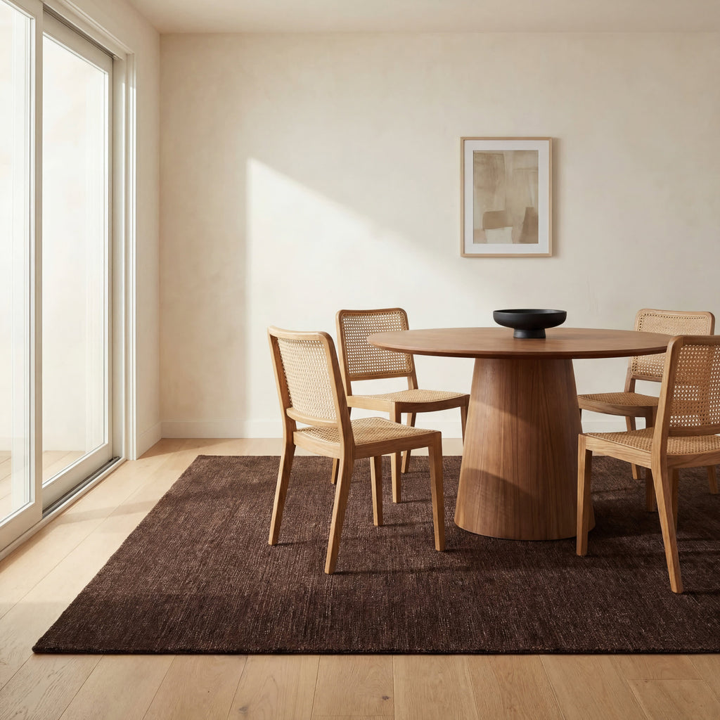 Arrel Speckled Wool-Blend Rug | Truffle Brown