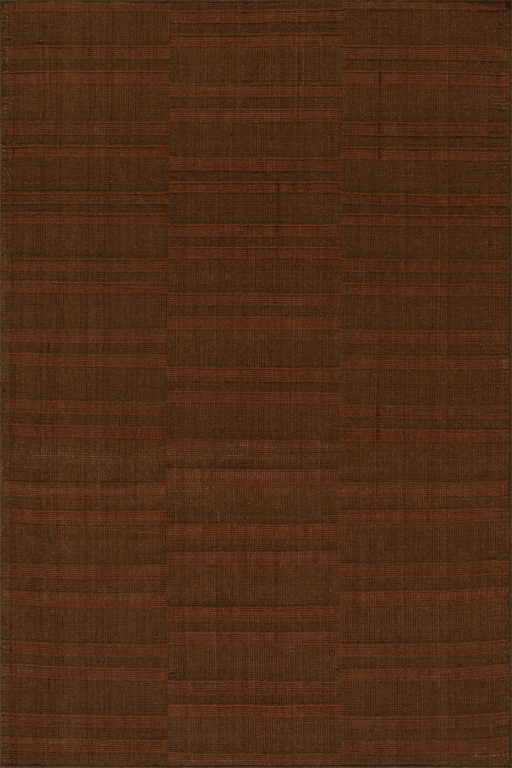 Oriya Wool Modern Transitional Rug | Rust