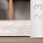 Timeless Charm Spill Proof Washable Rug | Beige