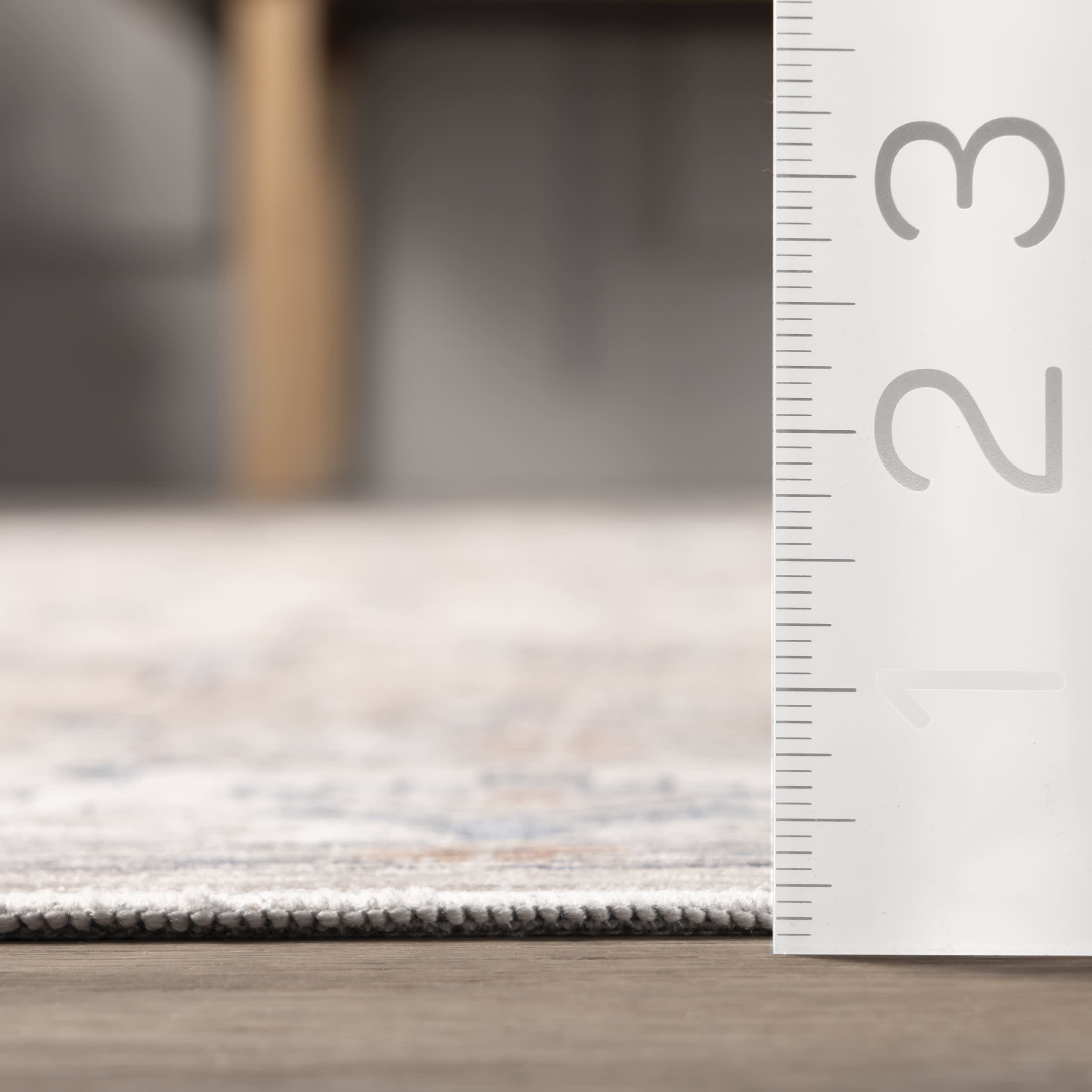 Timeless Charm Spill Proof Washable Rug | Beige