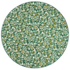 Winter Pinecones Machine Washable Rug | Green