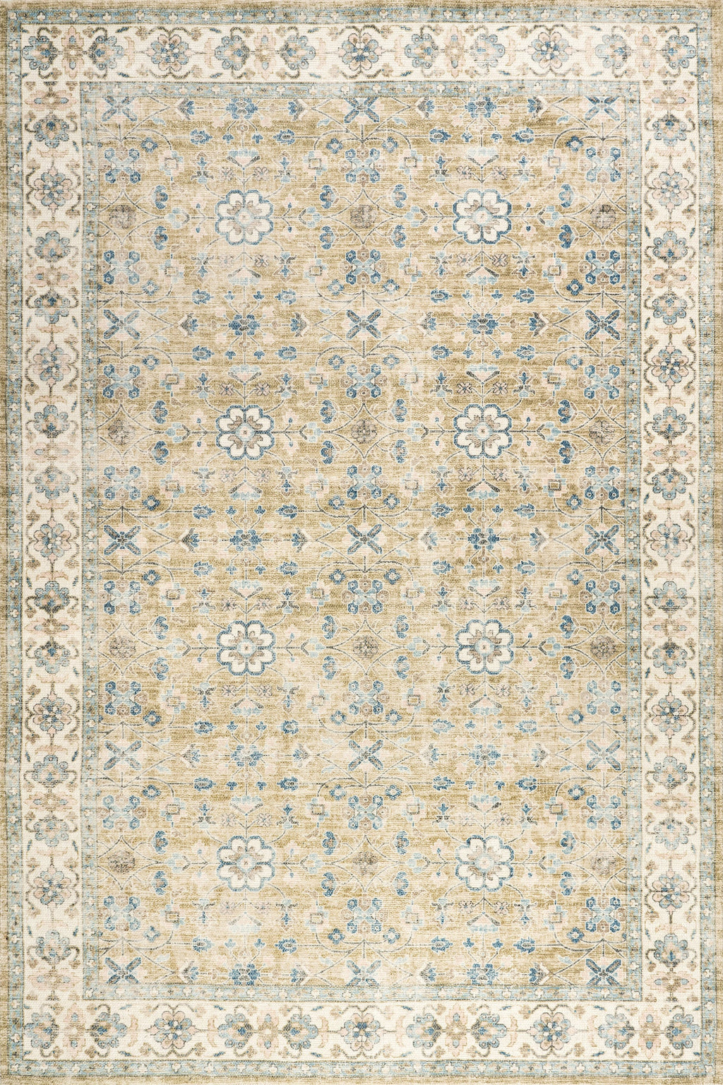Mariel Wool and Cotton Rug | Blue