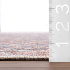 Ferelith Vintage & Distressed Washable Rug | Rust