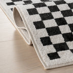 Kallie Washable Tiled Rug | Blue