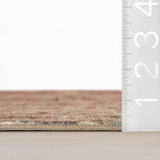 Melin Distresed Washable Rug | Orange