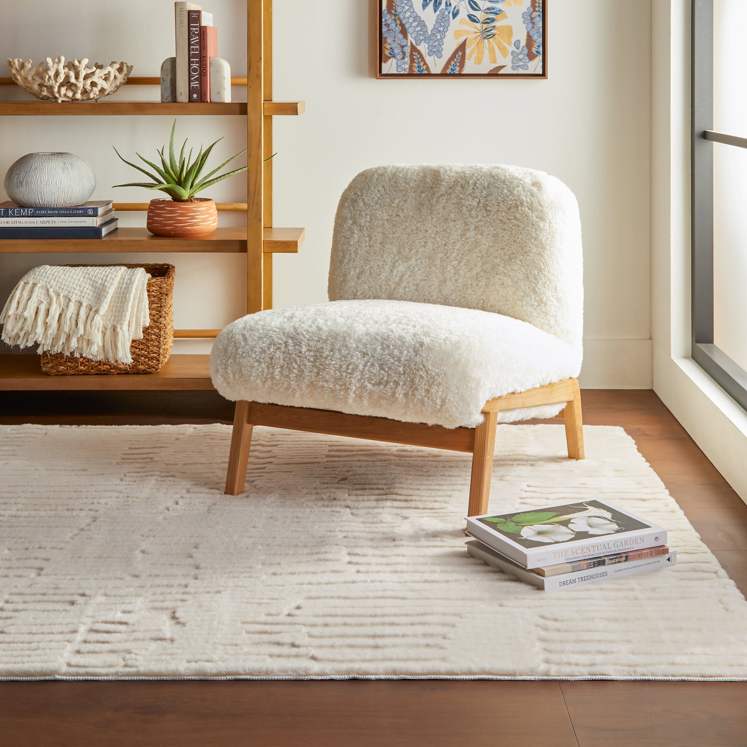 Archie Machine Washable Rug | Ivory