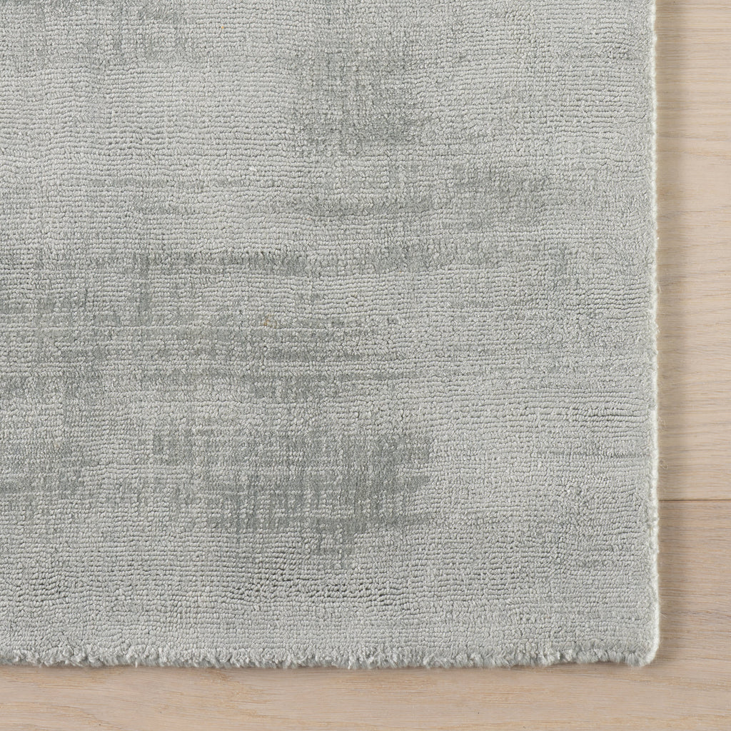 Alva Hand Loom Knotted Viscose Rug | Sky