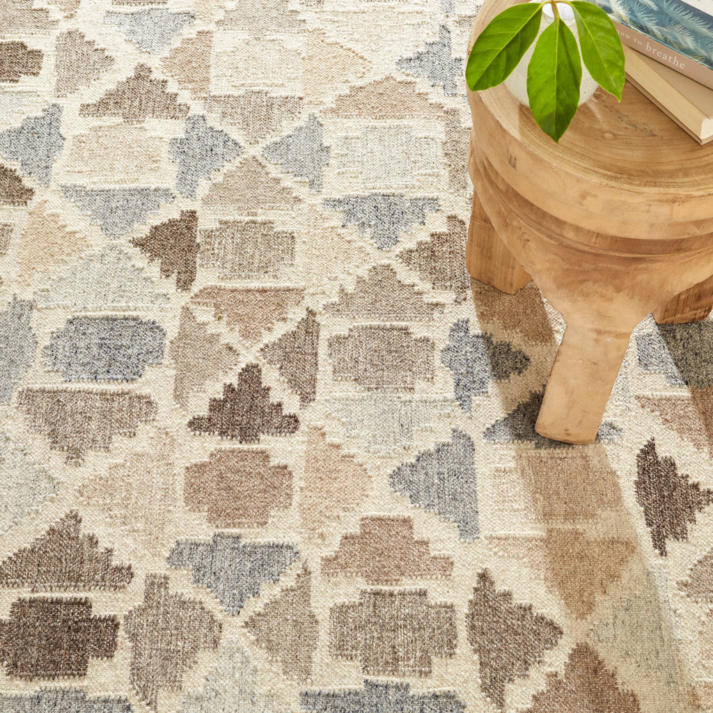 Rufus Stone Kilim Handwoven Wool Rug | Natural