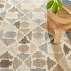 Rufus Stone Kilim Handwoven Wool Rug | Natural